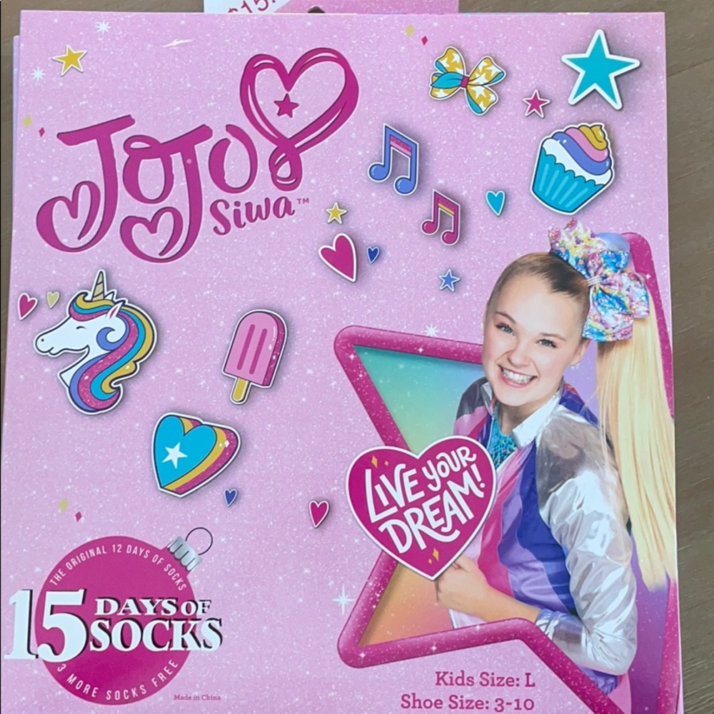 New Jojo Siwa 15 days of socks